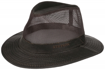 Palarie din bumbac si poliester Traveller Outdoor Air - Stetson