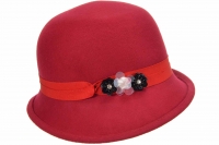Palarie din fetru de lana Cloche - Seeberger