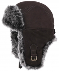 Caciula din piele cu blana Alaska - Stetson